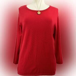 Erin London beautiful red sweater!